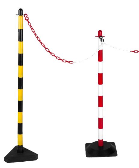 Kunststoffkette 8 mm, Weiß/Rot