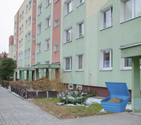 Salt- Streugutbehälter 70 L gelb