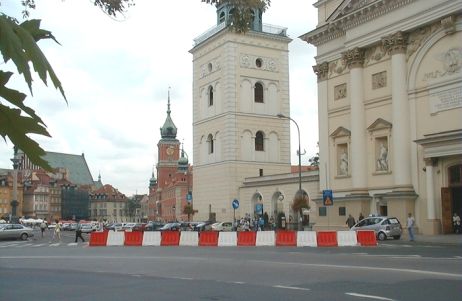 Fahrbahnteiler 800 mm, Rot