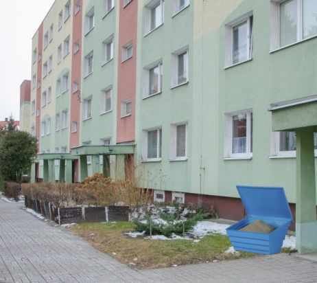 Salt- Streugutbehälter 70 L gelb