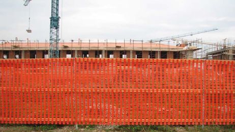 Oranger HDPE-Bauzaun 100 cm x 50 m