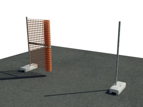 Oranger HDPE-Bauzaun 180 cm x 50 m