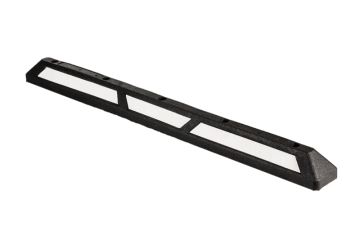 Parkplatzbegrenzung / Radstopp schwarz, weiß reflektierend