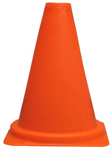 Flexibler Verkehrskegel 300 mm ohne weiße Streifen.