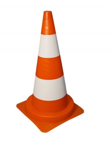 Leitkegel 750 mm aus PVC/Mikrokugeln, reflektierend