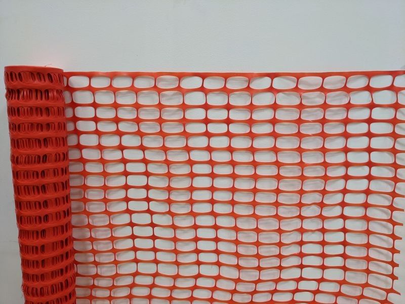 Oranger HDPE-Bauzaun 100 cm x 50 m