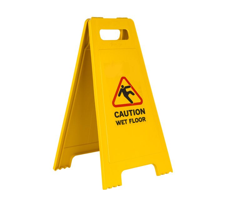 Warnschild „Vorsicht: Rutschiger Boden“