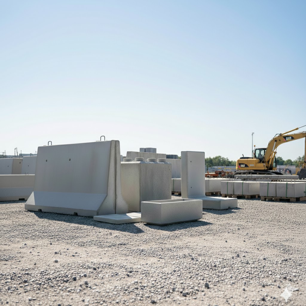 Concrete road barriers