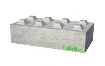Concrete Lego Block 160x80x40