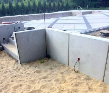 L-concrete block 50 to 400 cm high