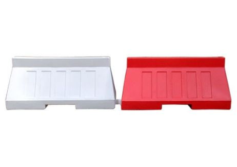 Road barrier U-14 / U-25 50 cm high - red