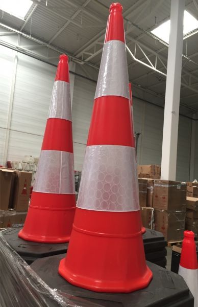 Traffic cone 1000 mm HD-PE Reflective