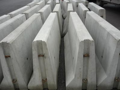 Concrete Road Barrier U-14 b BPPS-2 Single-Sided, CE Certified