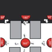 Spherical industrial mirror 360° 125 cm