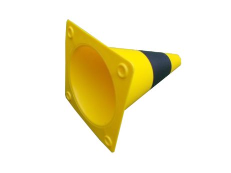 Traffic cone 300 mm PE yellow/black