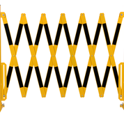 Safety gate 4 m, yellow / black