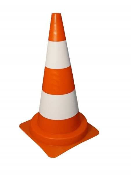 Traffic cone 750 mm made of PVC / microspheres, reflective