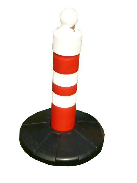 Barrier post 650 mm, rubber base