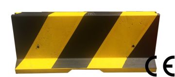 Concrete Barrier U-14b BPPS-1 Double-Sided – Painted Yellow/Black