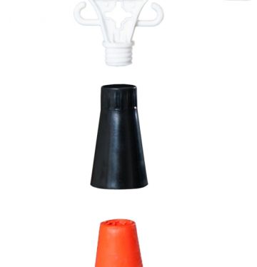 Cone Top Adapter for Mounting Warning Signs