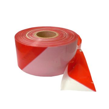 Barrier tape 500 m, white / red