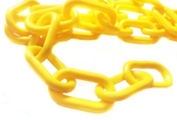 6mm plastic chain - yellow