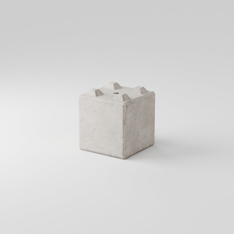 Concrete Lego Block 60x60x60