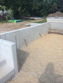 L-concrete block 50 to 400 cm high