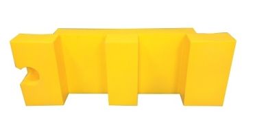 Lane divider "X-STRONG" 500 mm, yellow