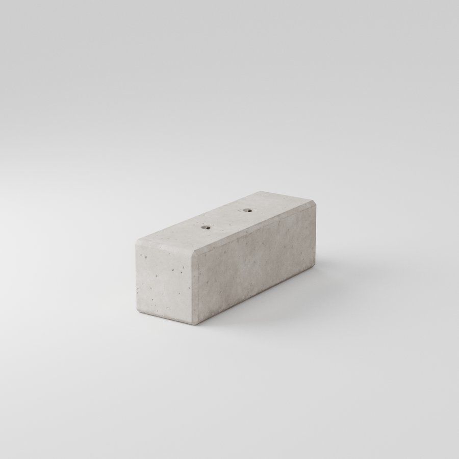 Concrete Lego Block 120x40x40