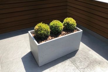 conrete flower box