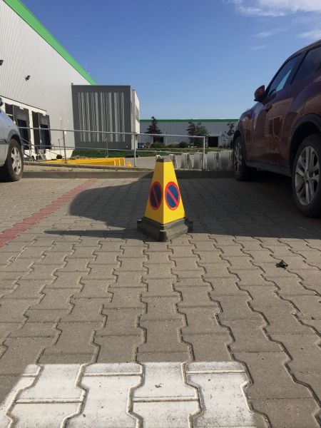 Traffic cone 3 side NO PARKING B-35