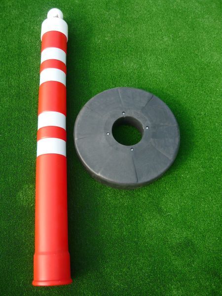 Barrier post 1200 mm, plastic base