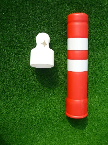 Barrier post 650 mm, rubber base