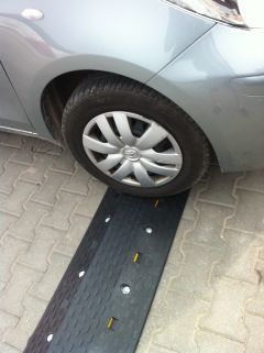 Cable bridge made of PE, yellow