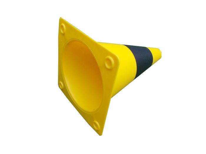 Traffic cone 300 mm PE yellow/black