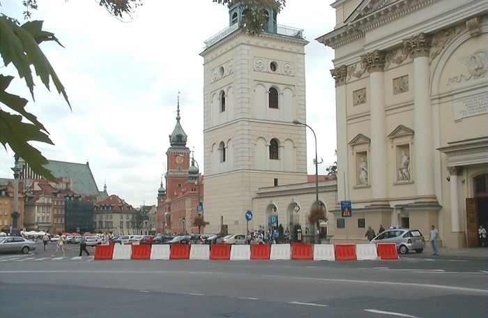 Traffic separator 800 mm red