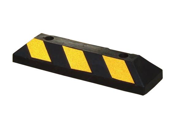 parking bumper/ wheel stop gum in black/yellow