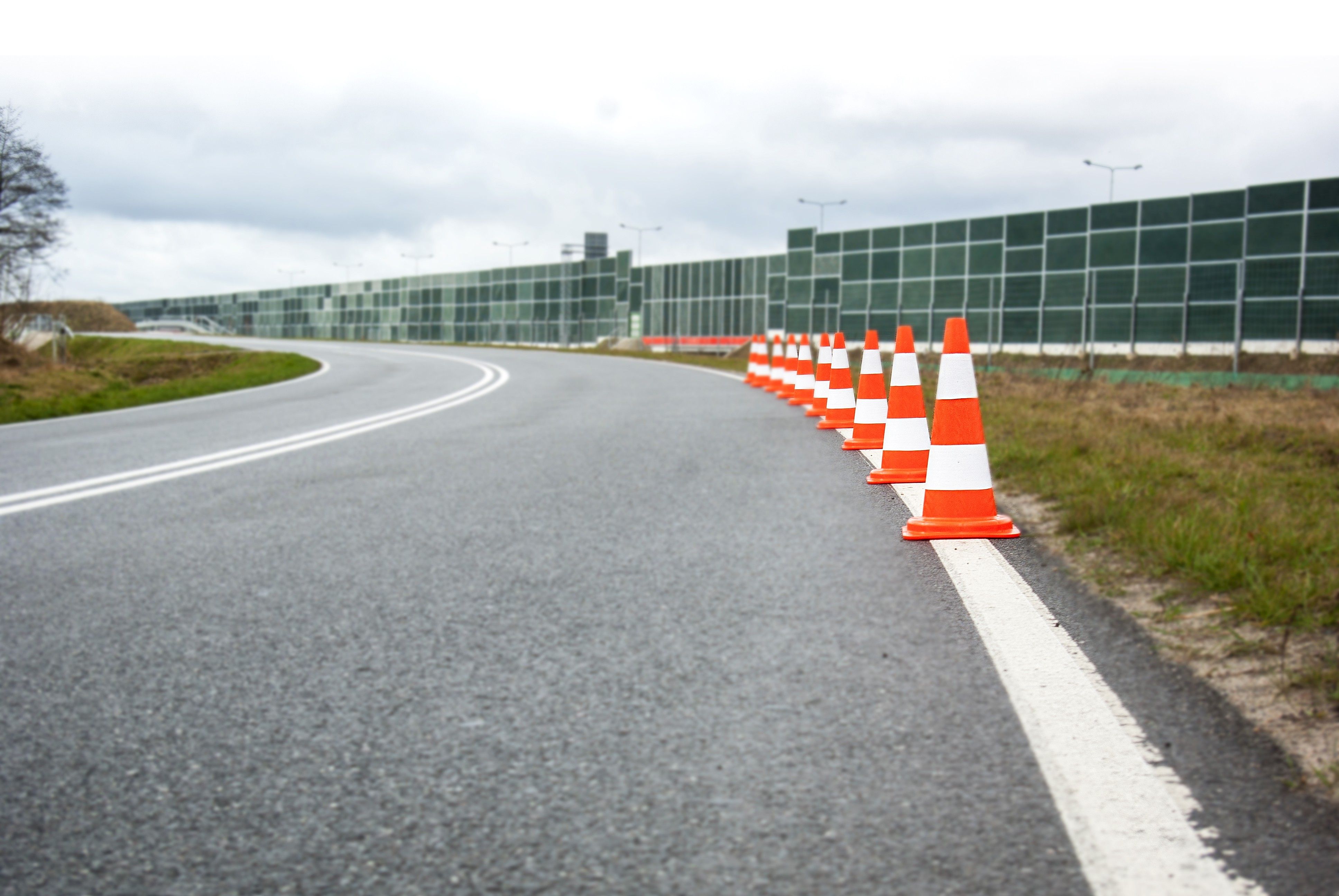 Traffic cone 500mm made of PE / REC reflective