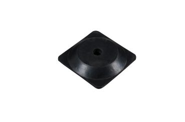 Chain post 1100 mm, recycling foot, yellow / black