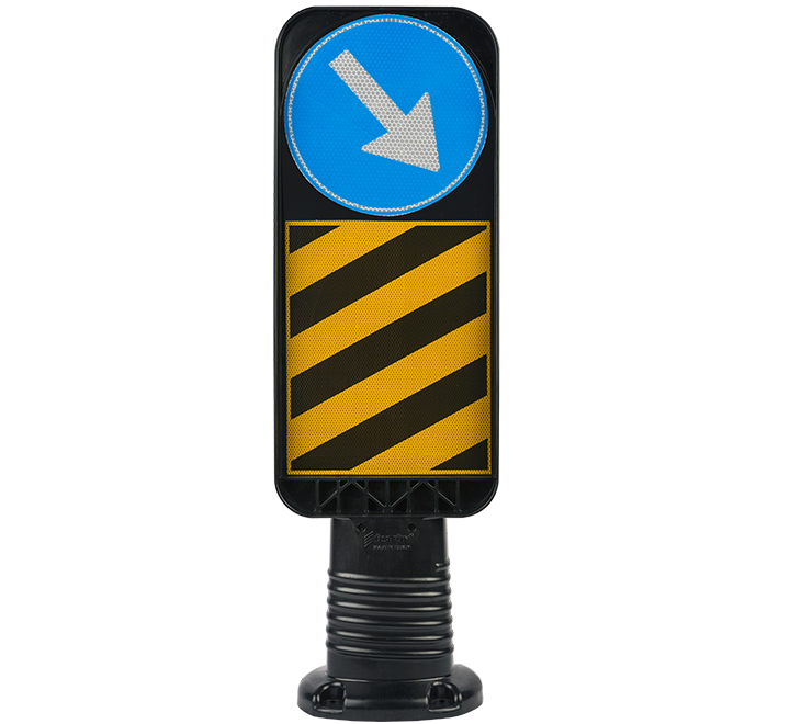 Flexible post 1000 mm, black, incl. Sign