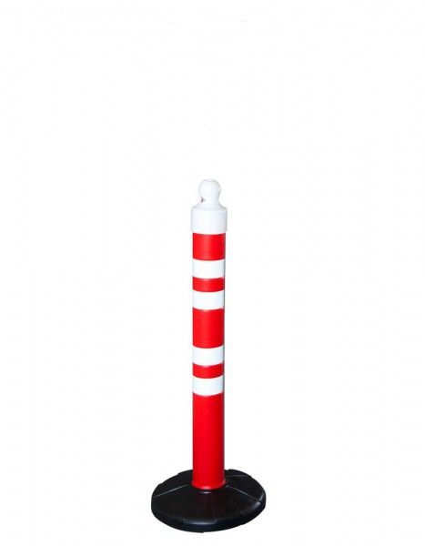 Barrier post 1200 mm, rubber base