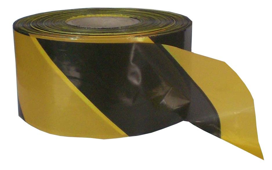 Barrier tape 200 m, yellow / black