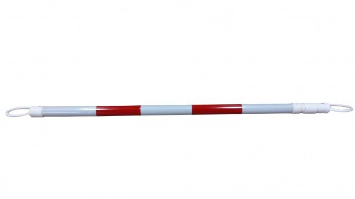 Telescopic barrier white/red