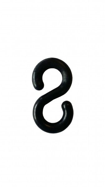 Chain link "S" - black