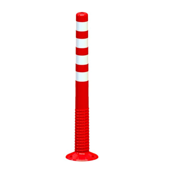 Poteau flexible 1000 mm orange avec bande blanche