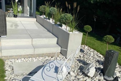 Jardinière en béton armé 100x70x50 cm - 262 L