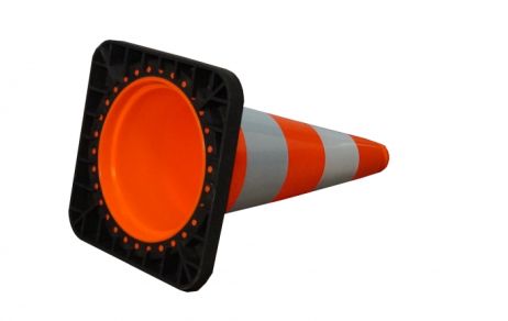 Cône de signalisation 50 cm PVC/REC réfléchissant R1