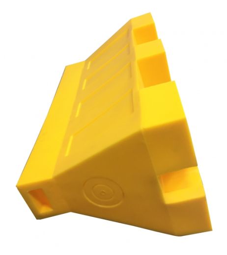 Séparateur de voie en plastique 50 cm lestable - Jaune