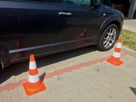 Cône de signalisation 54 cm PVC 2,2 kg